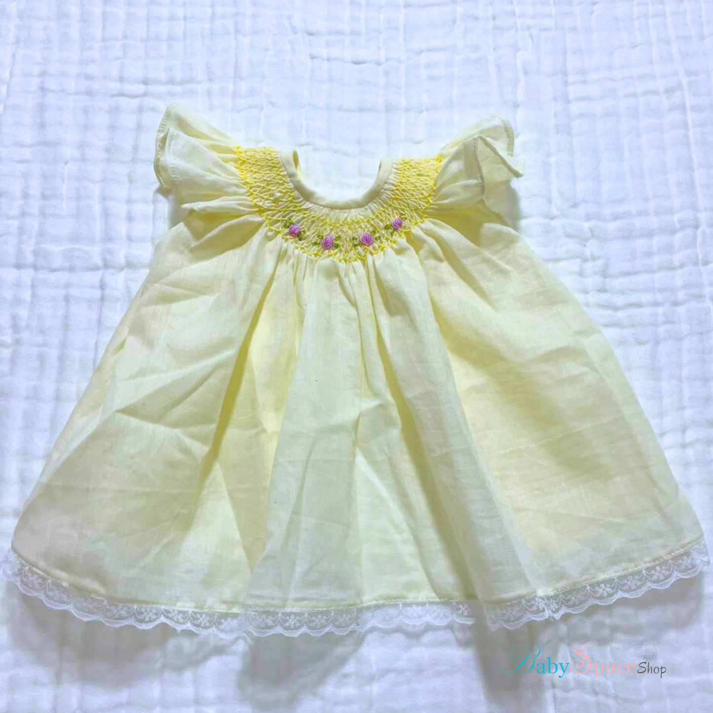 Handmade Bishop Smock Newborn Dress (Colours)