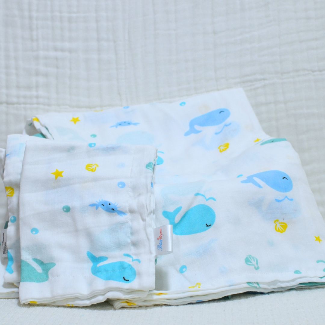 Baby Cot Sheet with 2 Matching Pillow Cases IV