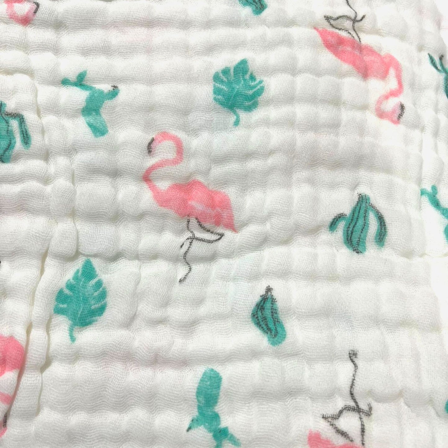 6 Layered Printed Cotton Gauze Baby Blanket/Towel 105x105cm - Collection V