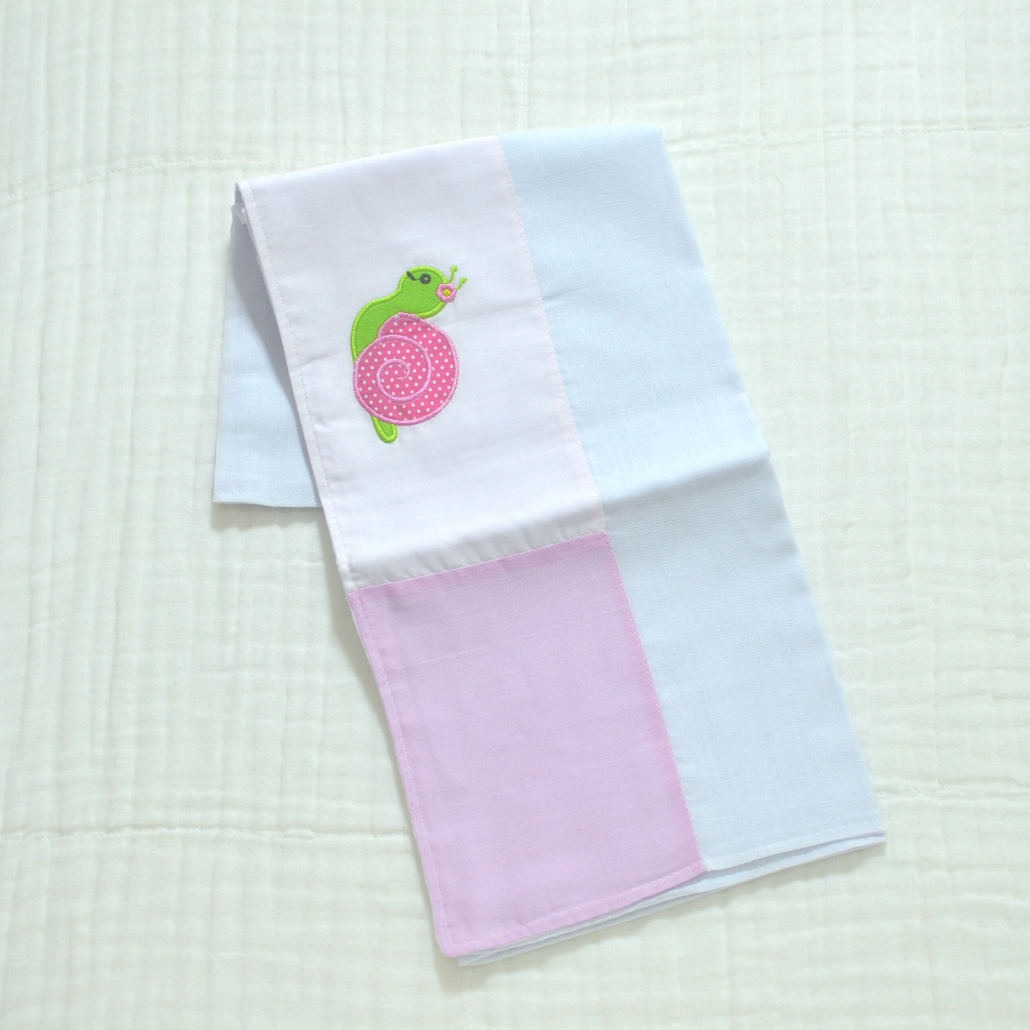 Cotton Baby Towel - With Embroidery 26" x 35" Pink