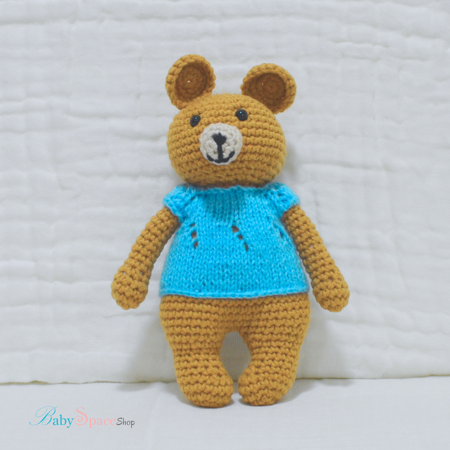 Handmade Crochet Bear With Tshirt