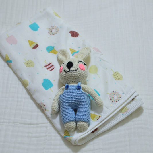 Bunny and Towel Gift Blue