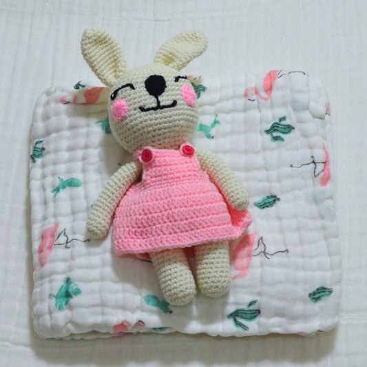 Bunny and Towel Gift Pink