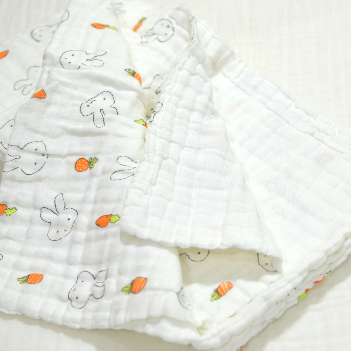 6 Layered High Density Printed Muslin Baby Blanket