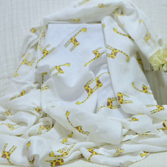 Muslin Swaddle 100% Cotton Printed - 120 x 120 cm