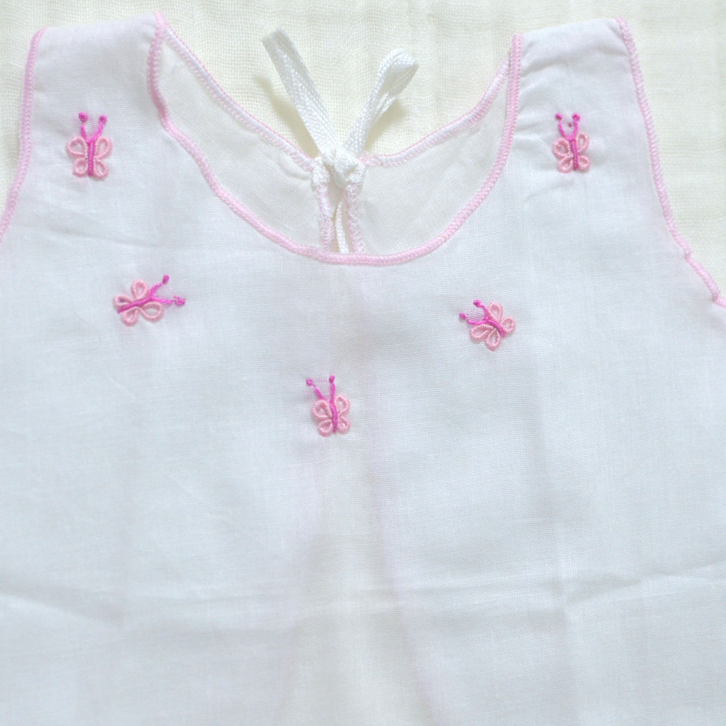 Handmade Newborn Shirt/Dress - Muslin VIII