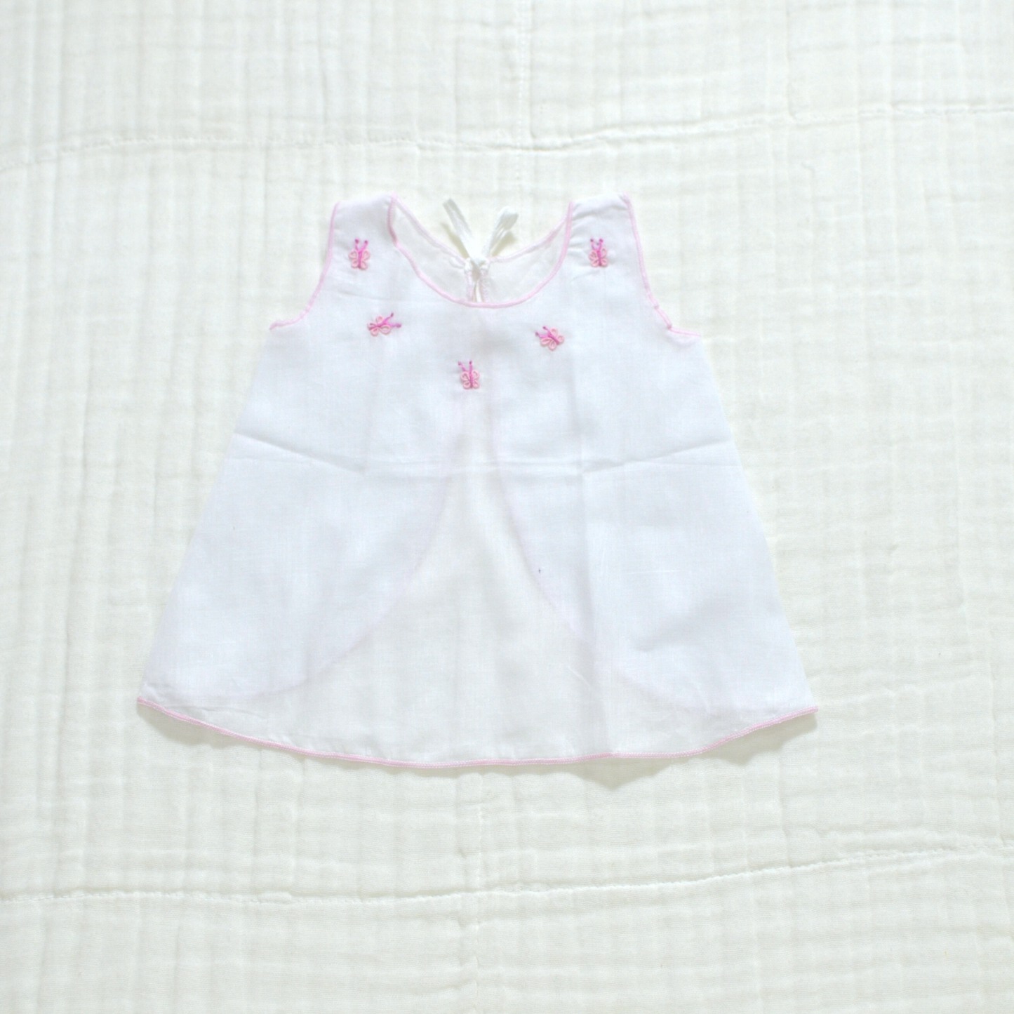 Handmade Newborn Shirt/Dress - Muslin VIII