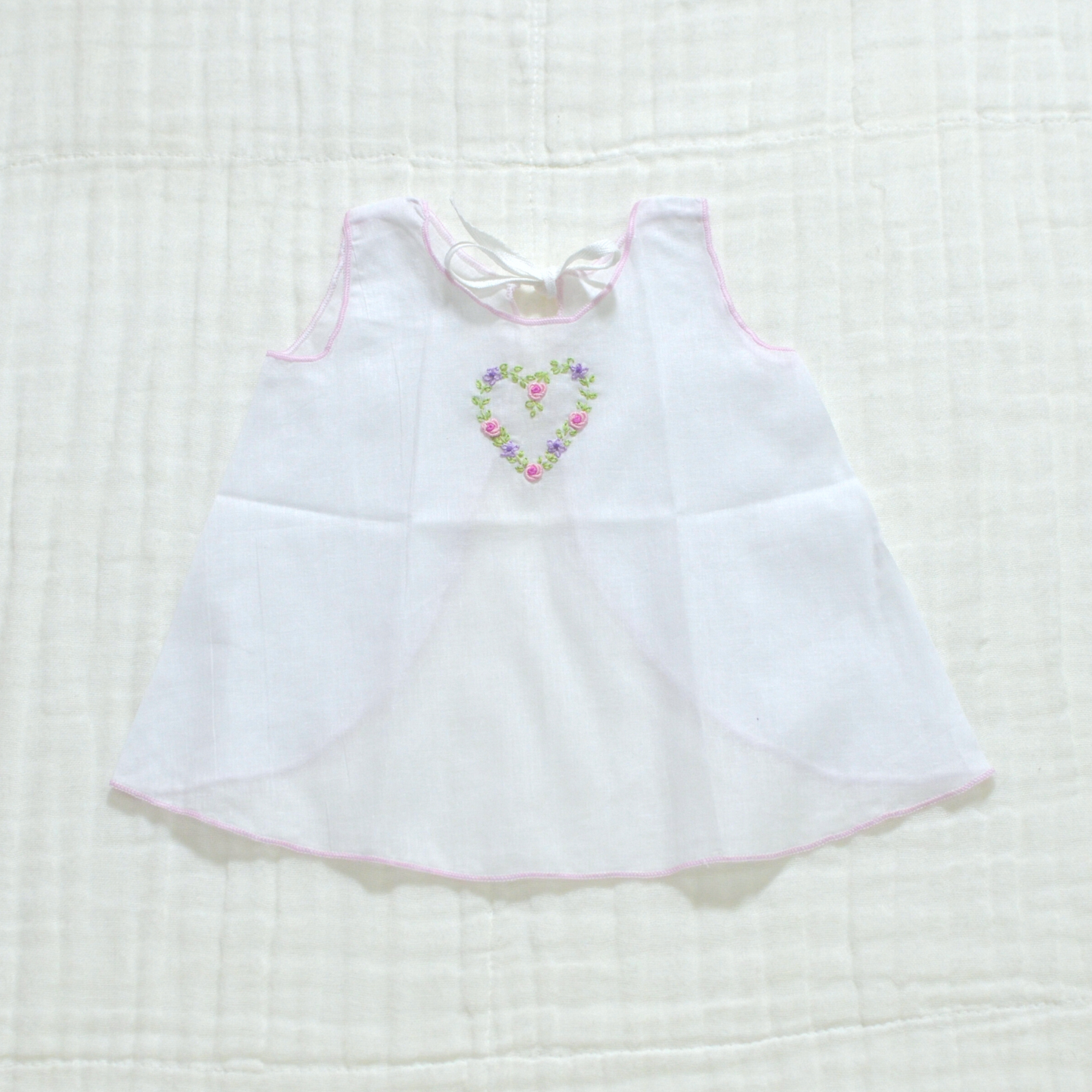 Handmade Newborn Shirt/Dress - Muslin VIII