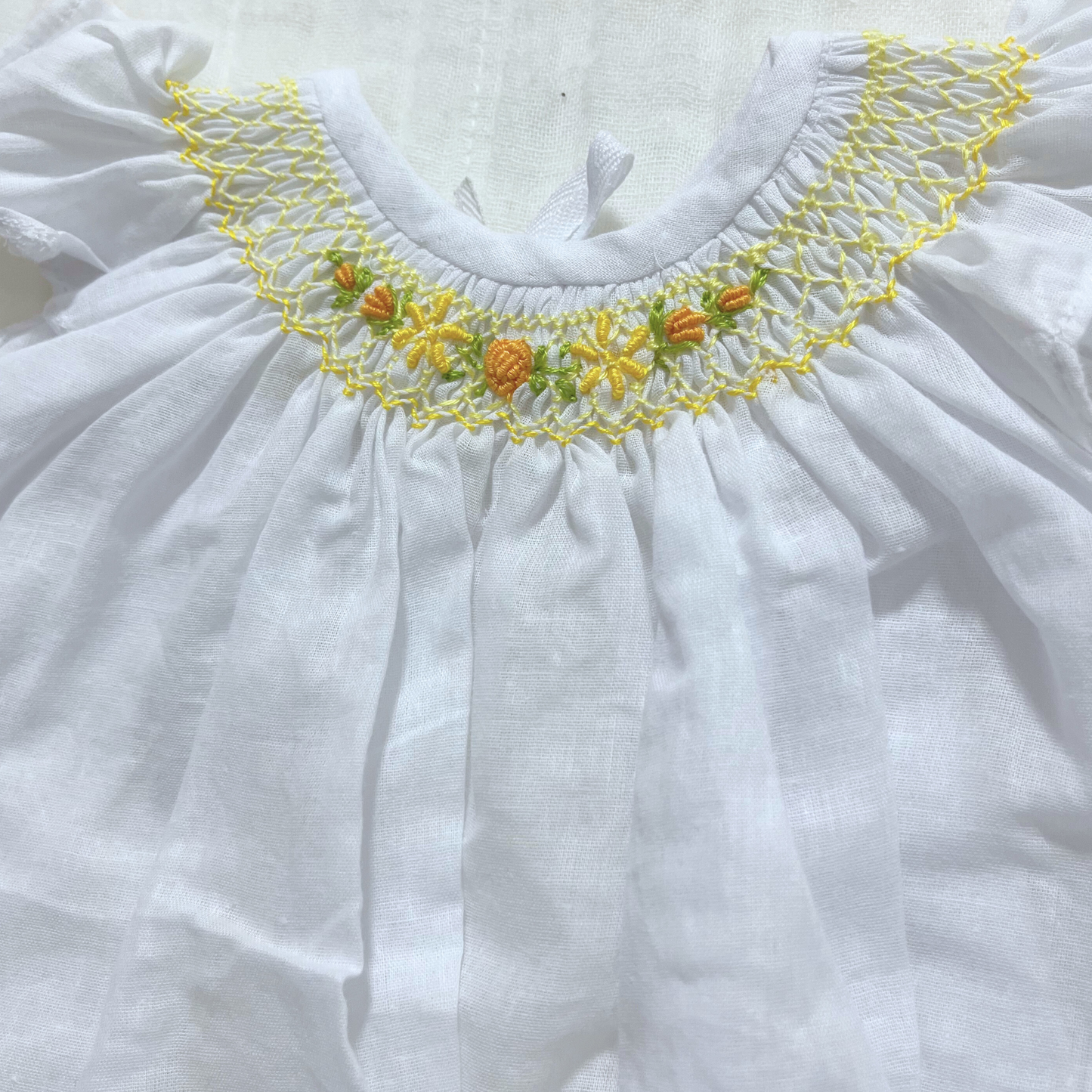 Handmade Bishop Smock Newborn Dress