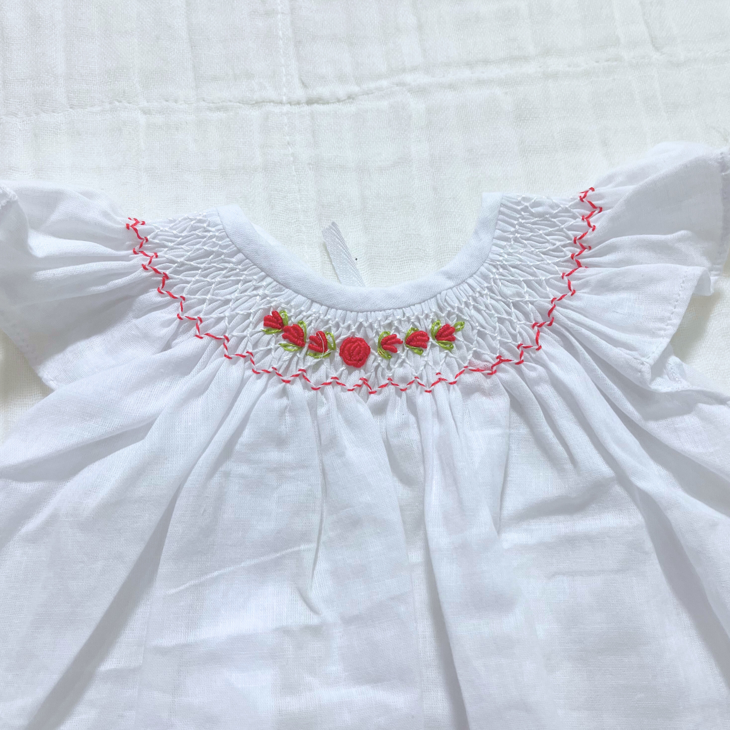 Handmade Bishop Smock Newborn Dress