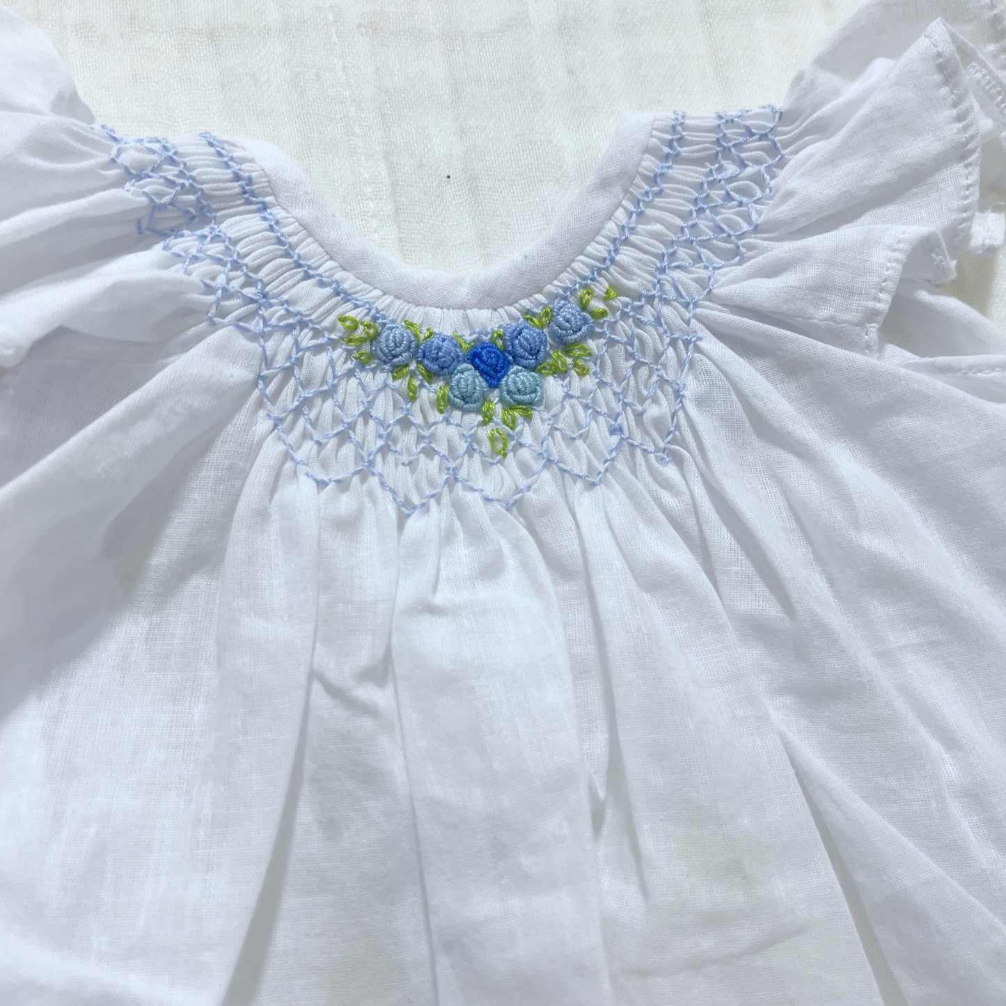 Handmade Bishop Smock Newborn Dress