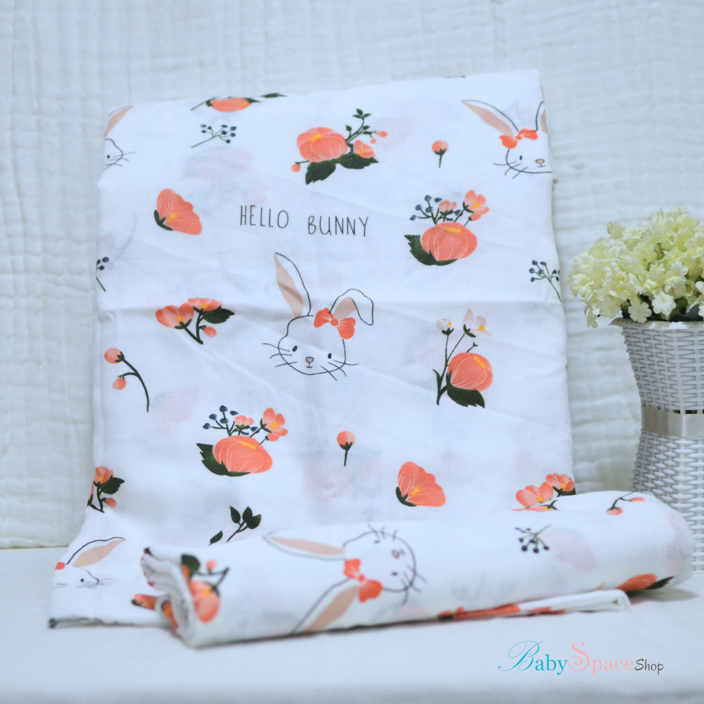 Muslin Swaddle Blankets - Plain 120 x 120 cm Collection IV