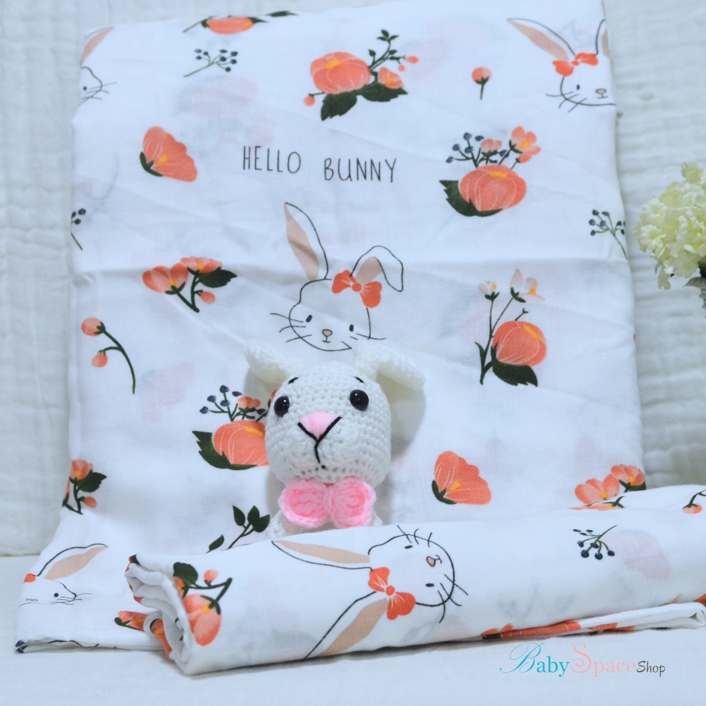 Muslin Swaddle Blankets - Plain 120 x 120 cm Collection IV