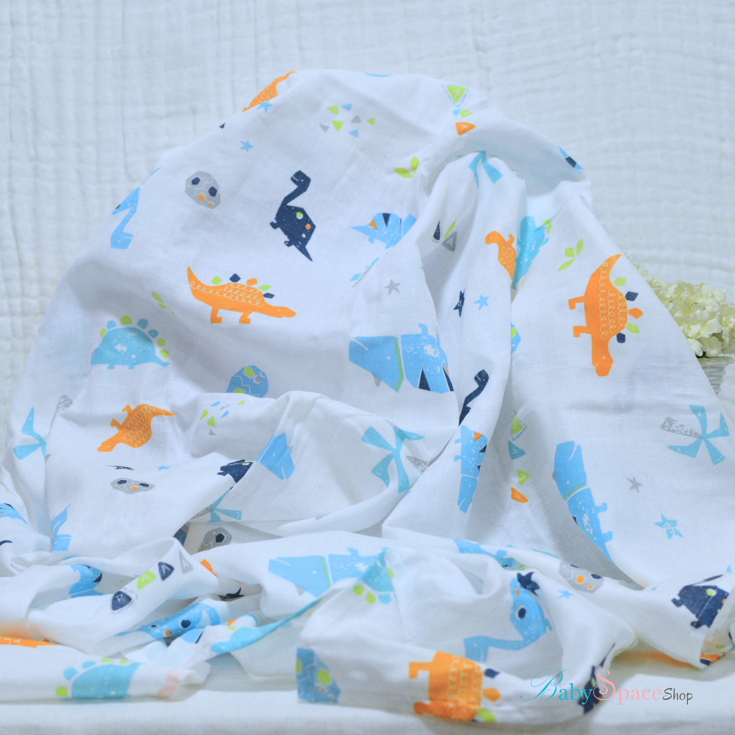 Muslin Swaddle Blankets - Plain 120 x 120 cm Collection IV