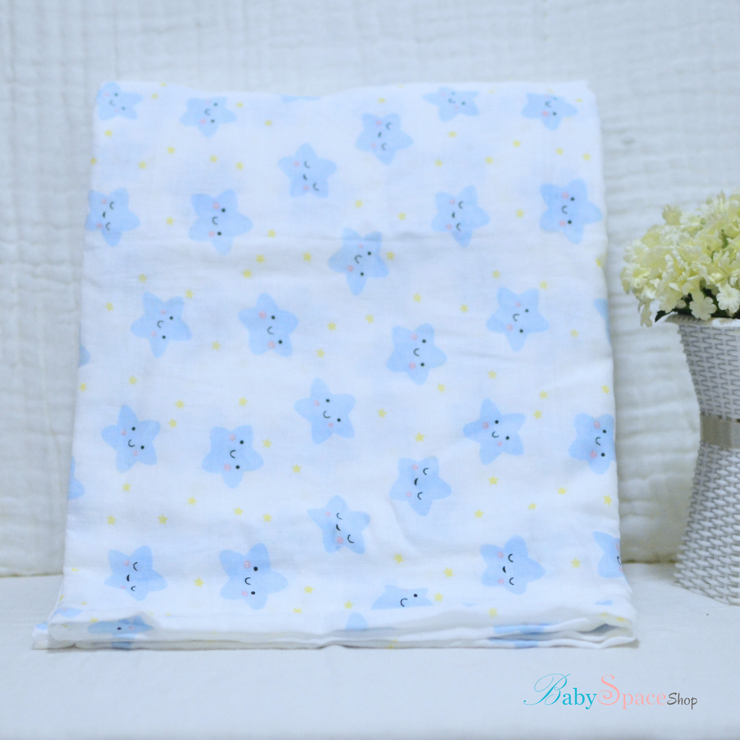 Muslin Swaddle Blankets - Plain 120 x 120 cm Collection IV