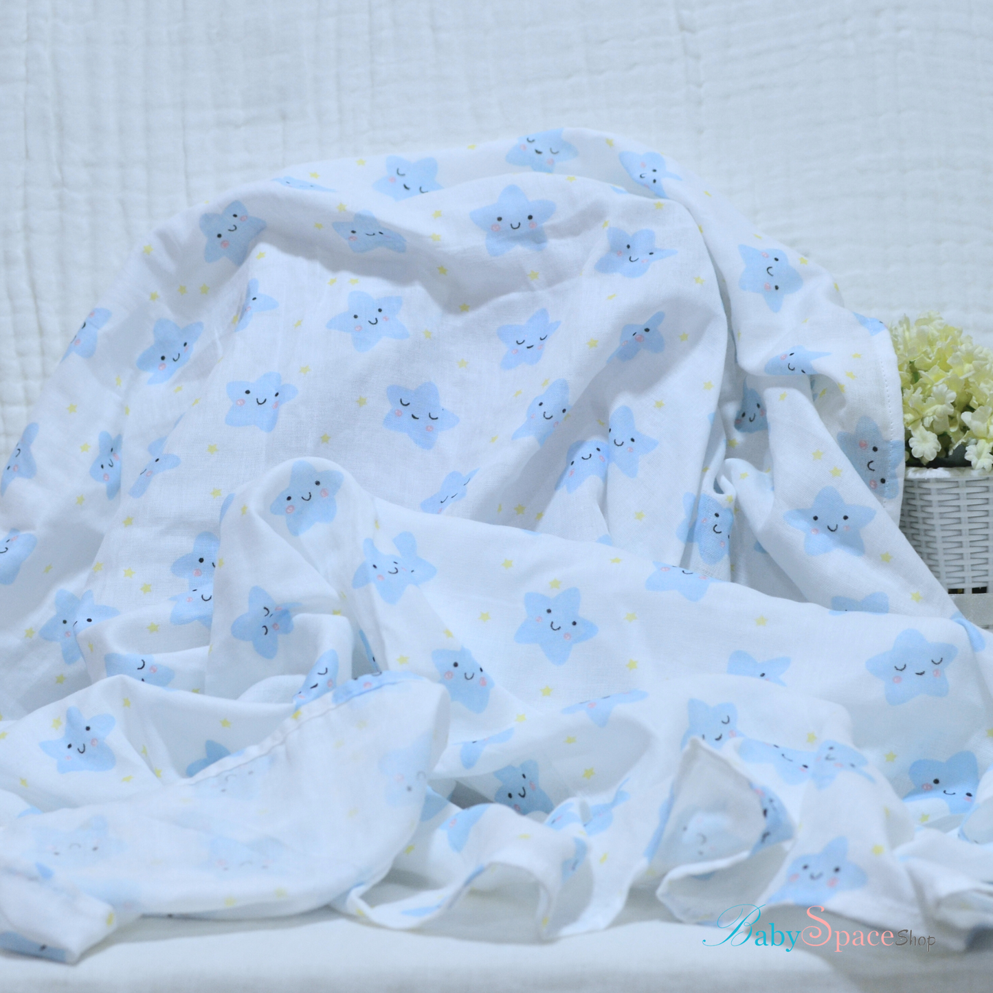 Muslin Swaddle Blankets - Plain 120 x 120 cm Collection IV