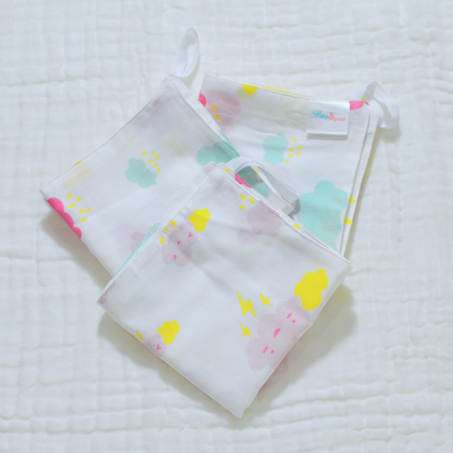 Muslin Wash Cloths 11"x11”- 3 pack