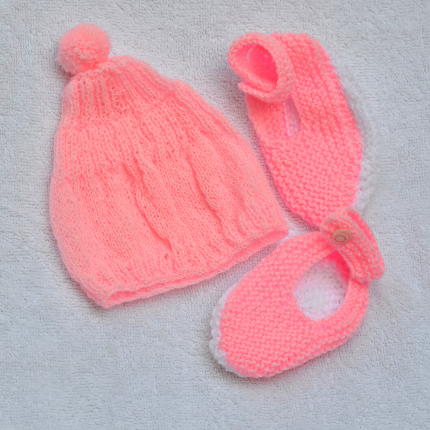 Knitted Baby Hat and Socks - Newborn