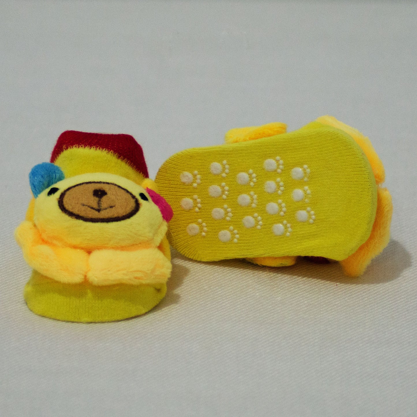 Anti Slip 3D Animal Head Baby Socks with Rubber Sole II - BabySpace Shop
