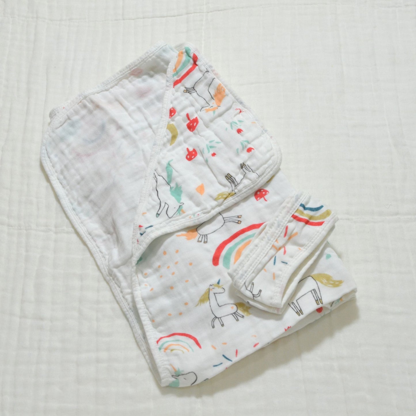 Muslin Hooded Baby Blanket II