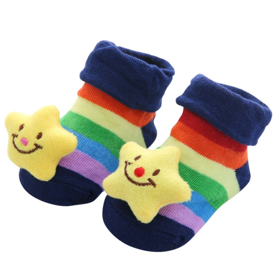 Anti Slip 3D Animal Head Baby Socks with Rubber Sole II – BabySpace Shop