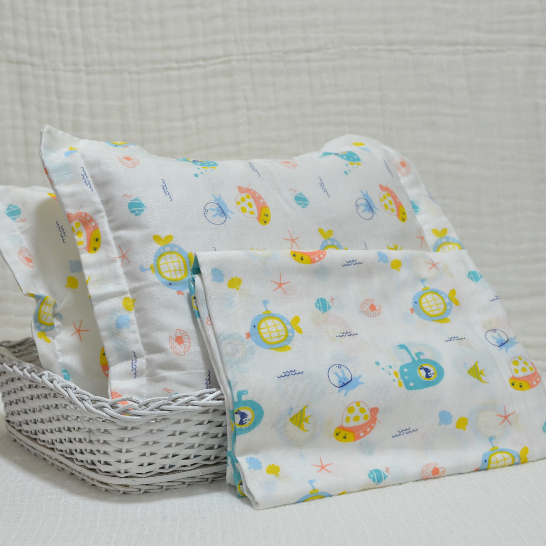 Baby Cot Sheet with 2 Matching Pillow Cases III