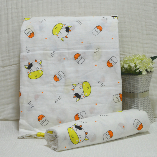 Muslin Swaddle Blankets - Plain 120 x 120 cm Collection