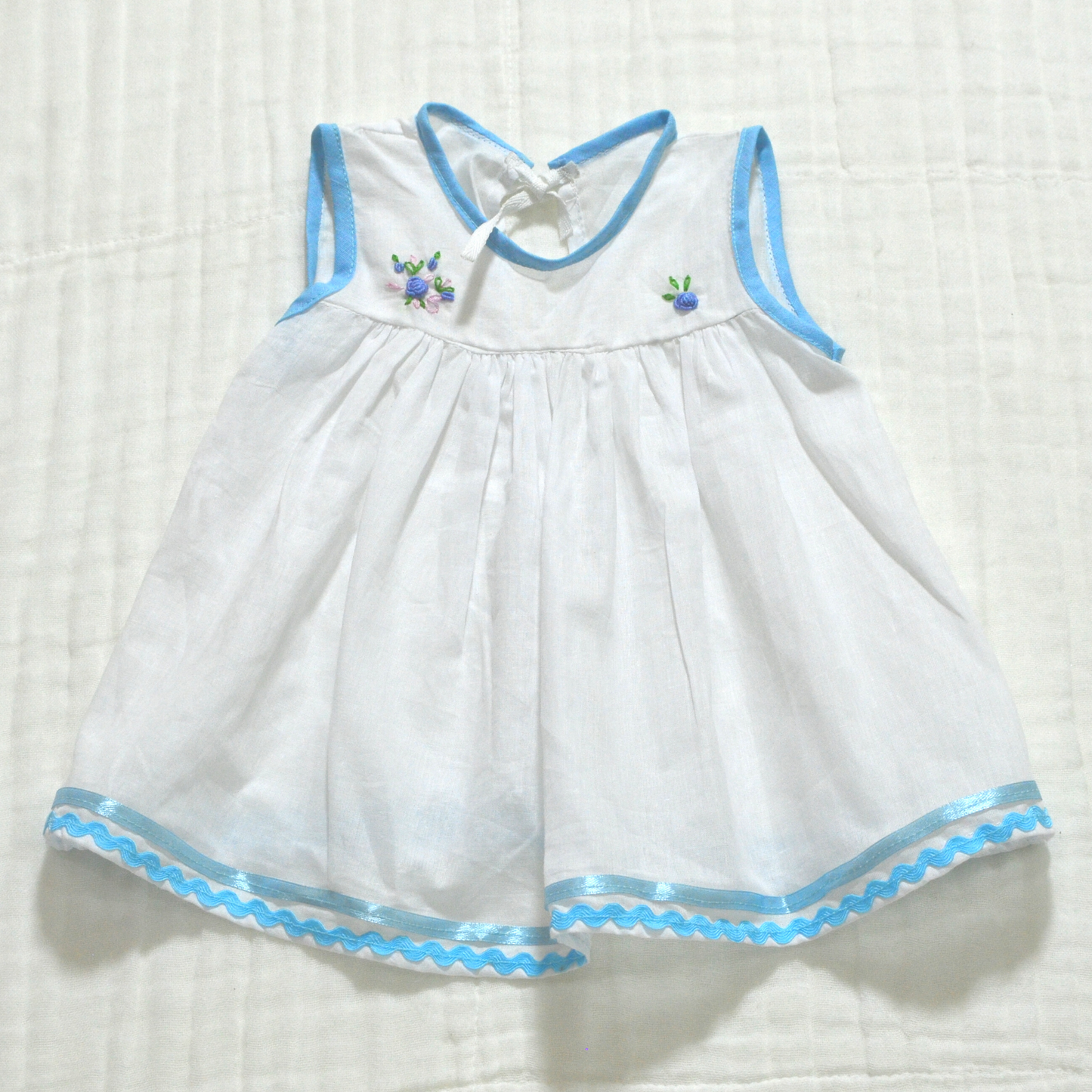 Handmade Baby Dress - Muslin 0 to 3 month